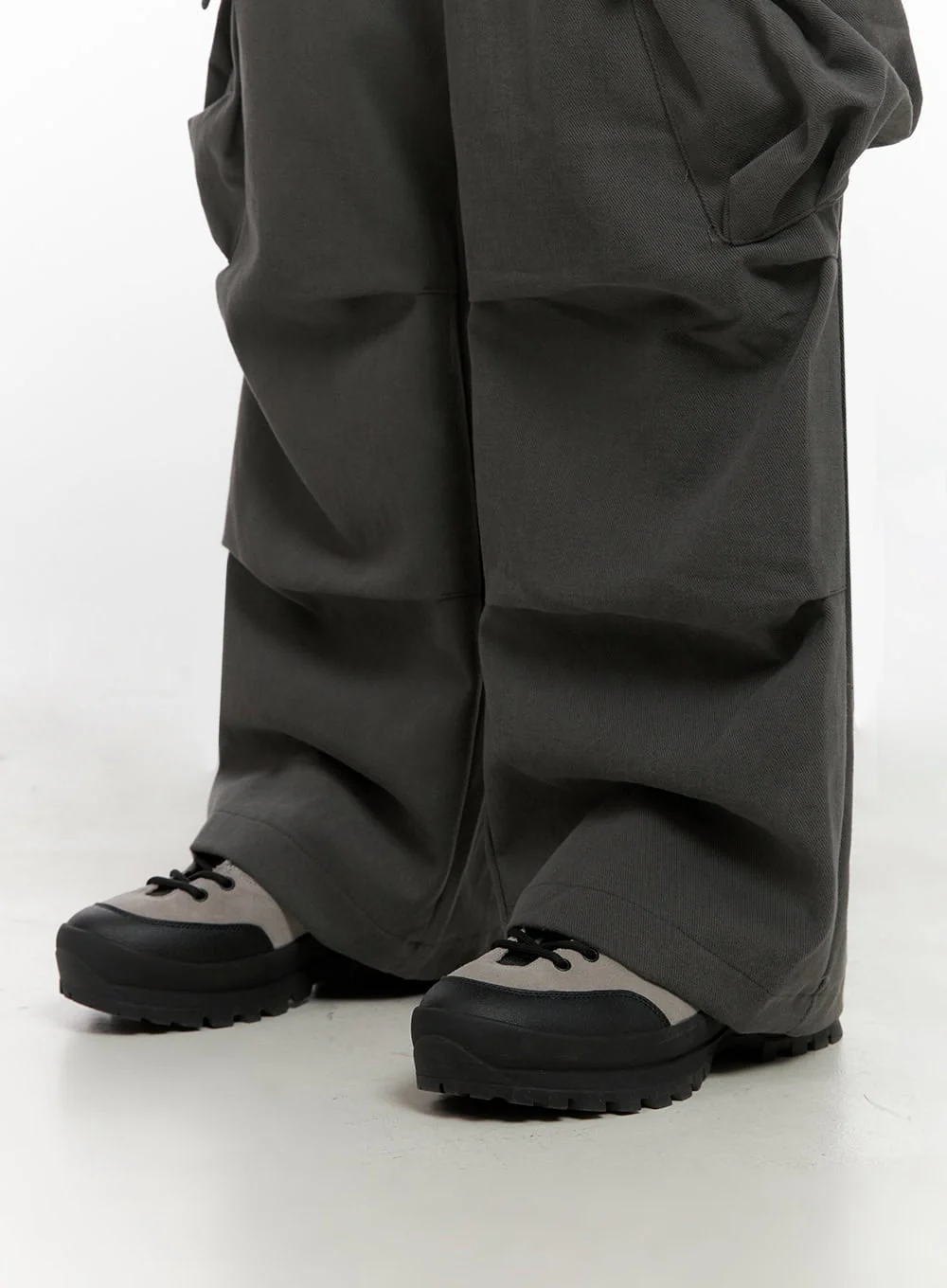 Men's Warm Wide-Fit Cargo Pants ID406 - Image 4