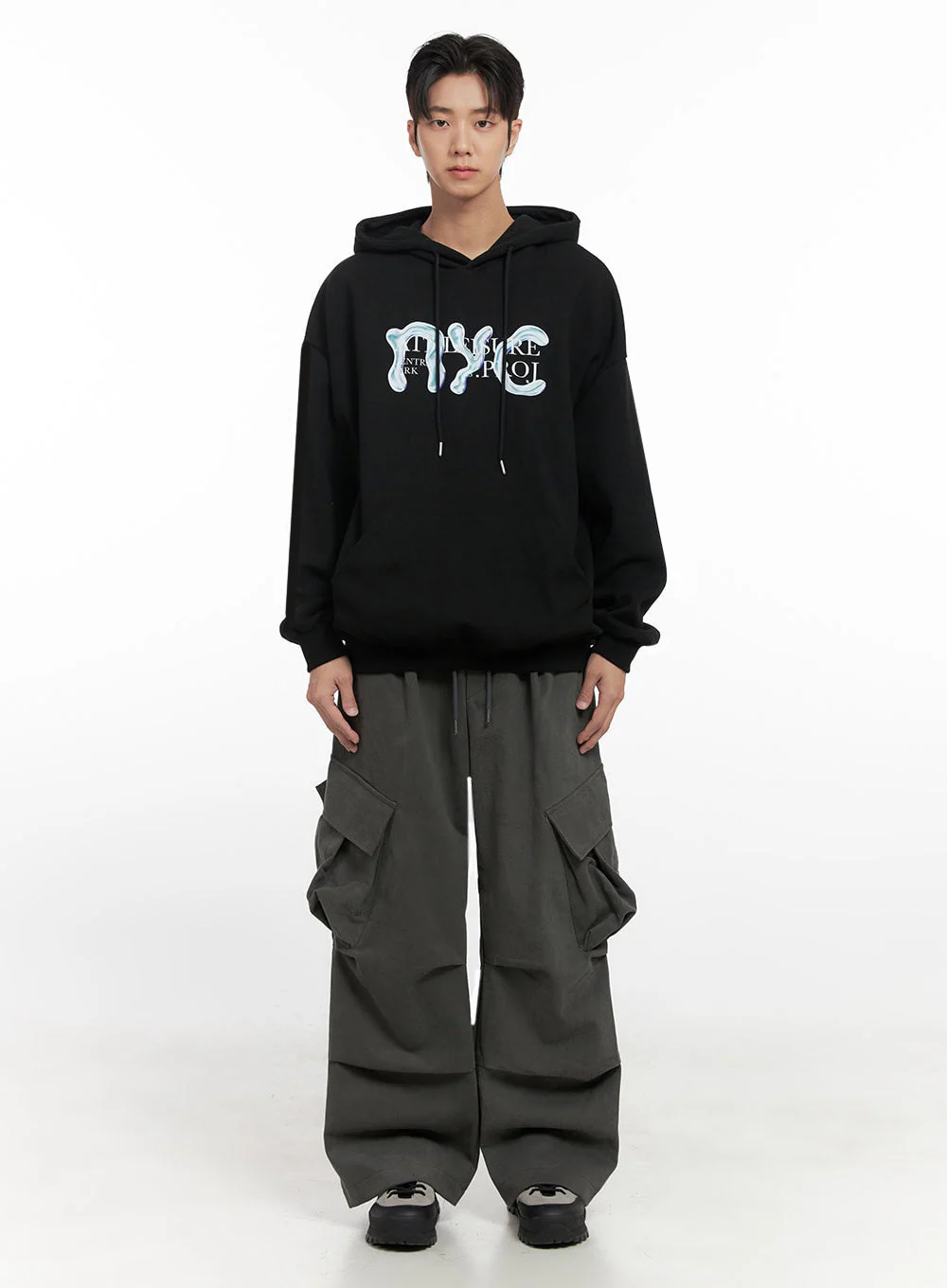 Men's Warm Wide-Fit Cargo Pants ID406 - Image 8