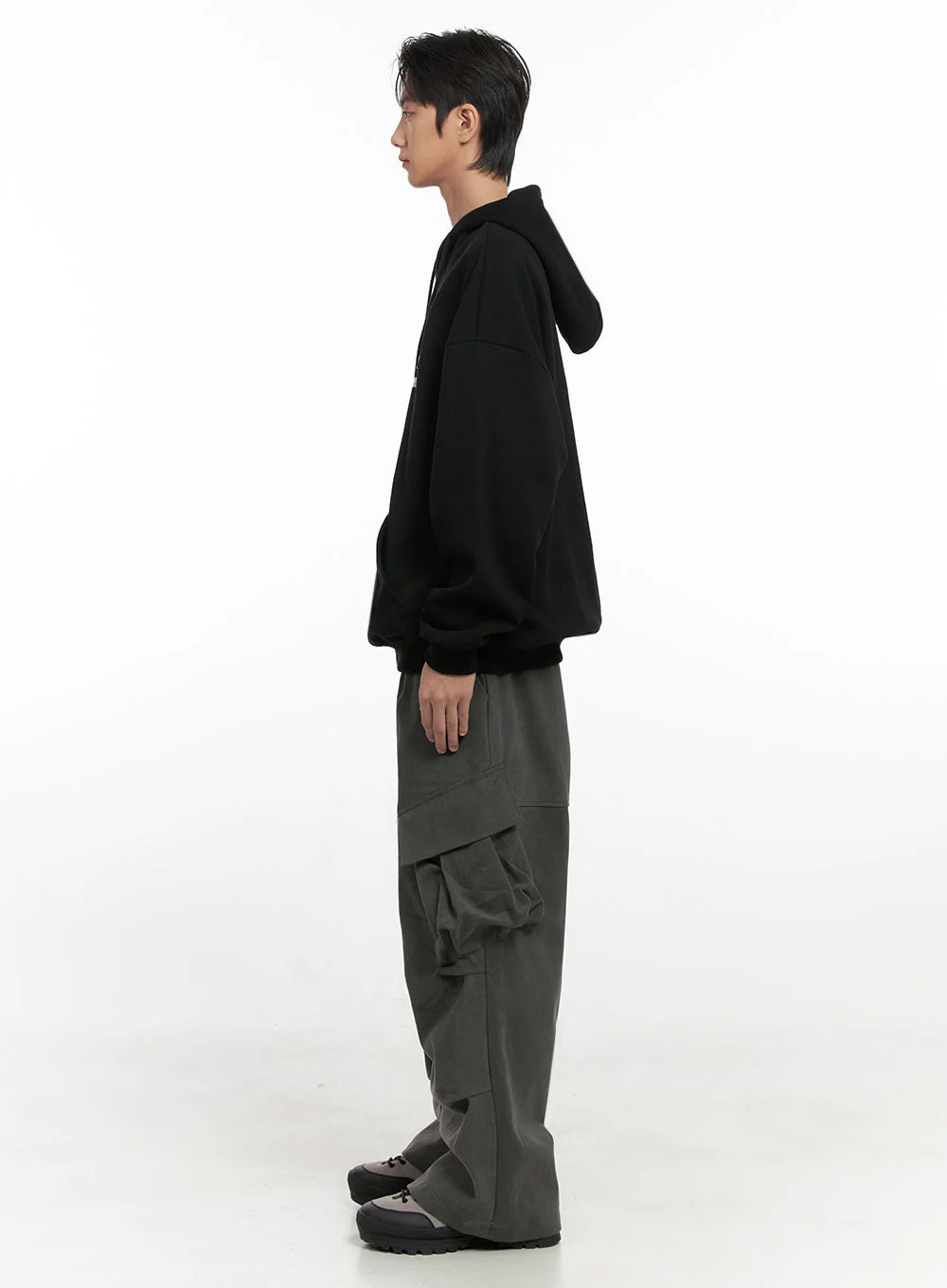 Men's Warm Wide-Fit Cargo Pants ID406 - Image 9