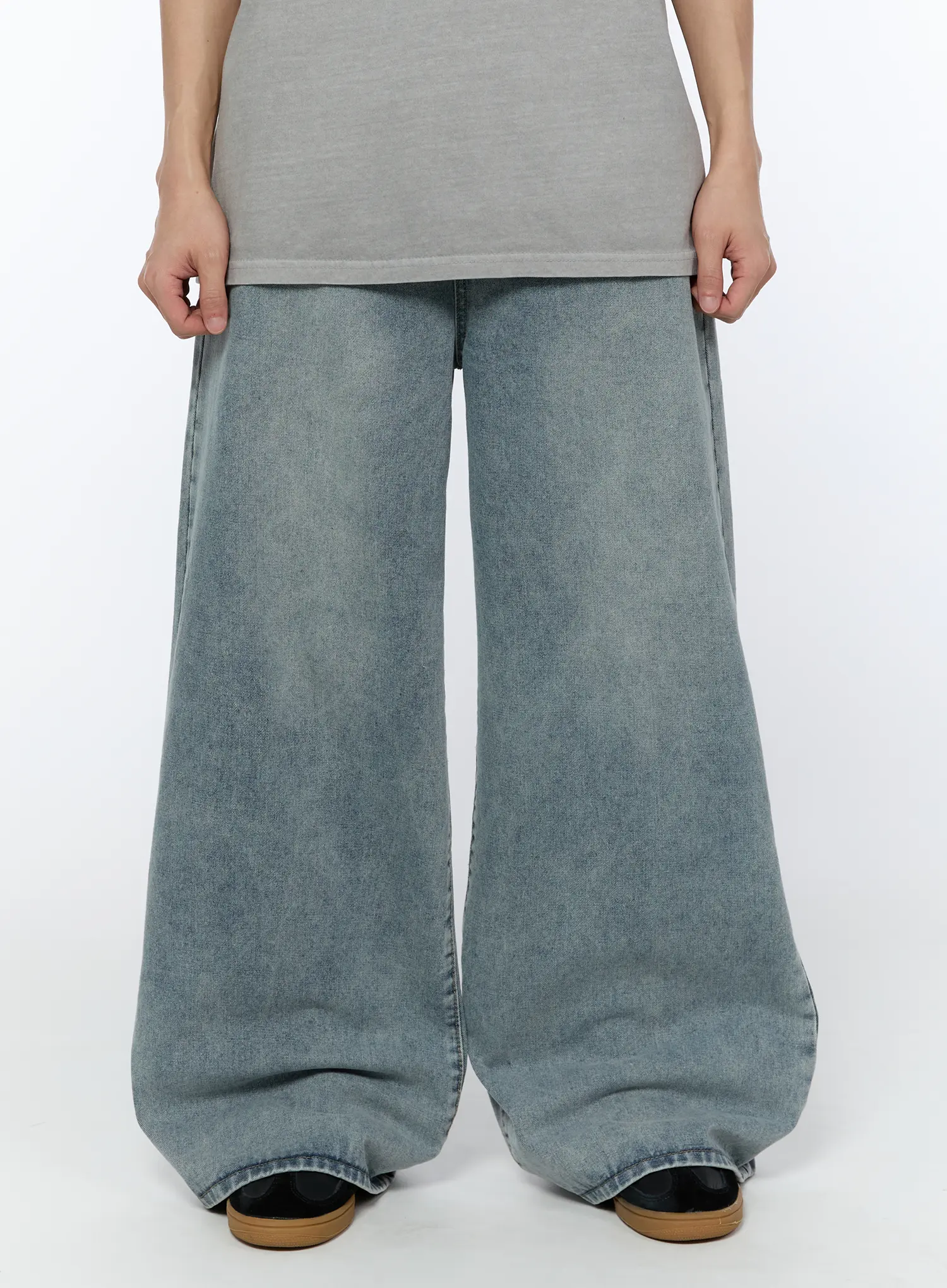 Men's Washed Baggy Jeans IA520