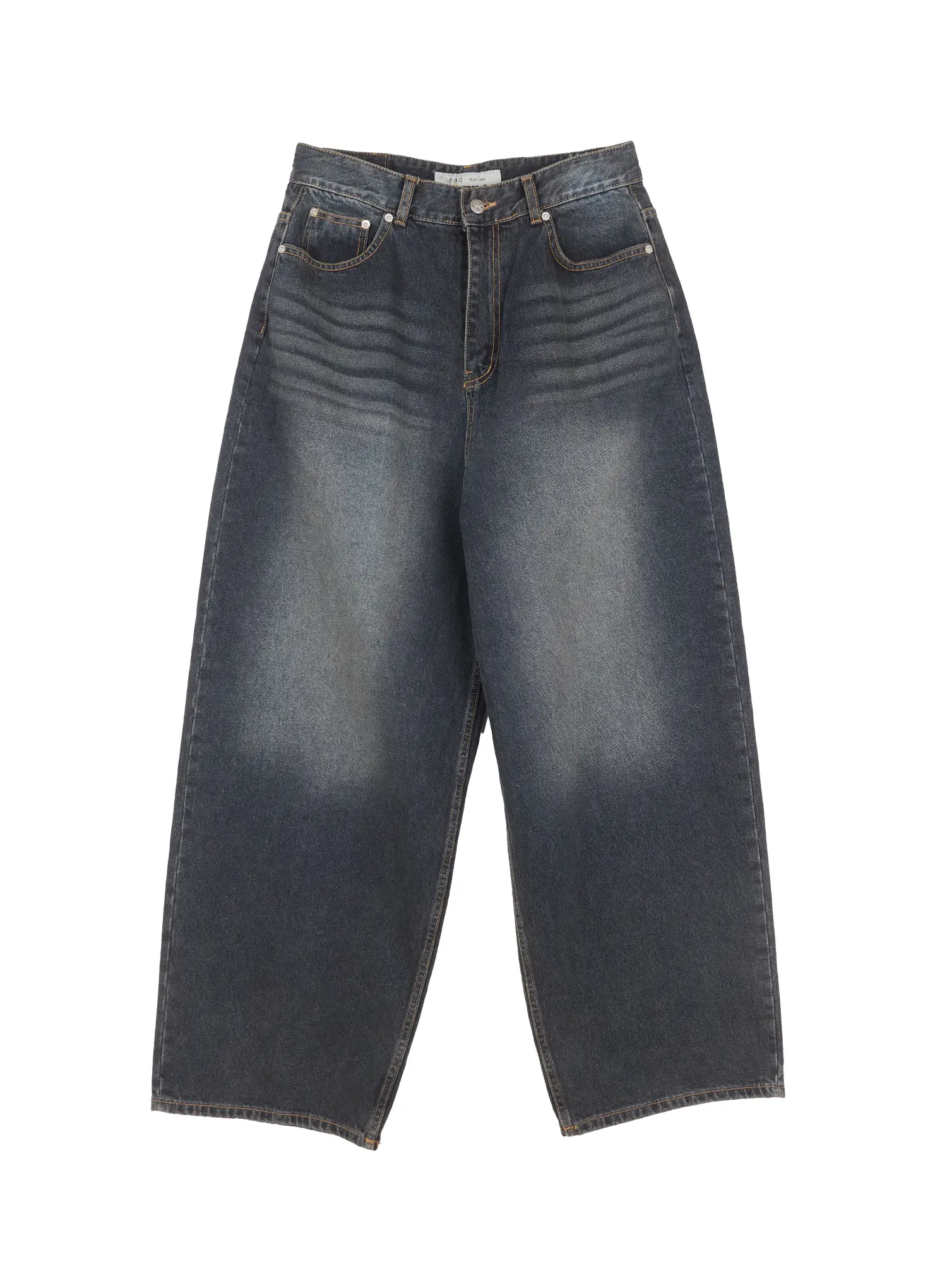Men's Washed Baggy Jeans IU519 - Image 13