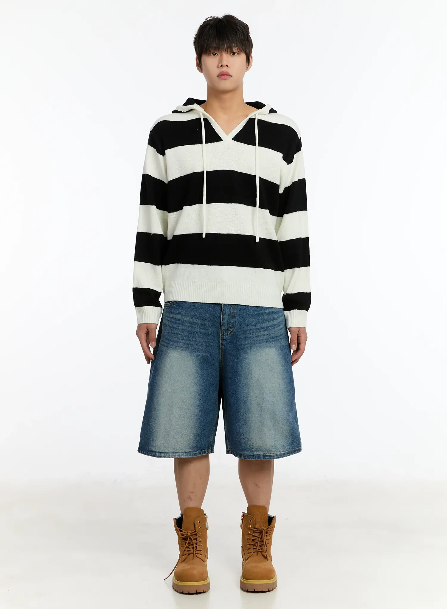Men's Washed Bermuda Jorts IM503 - Image 3