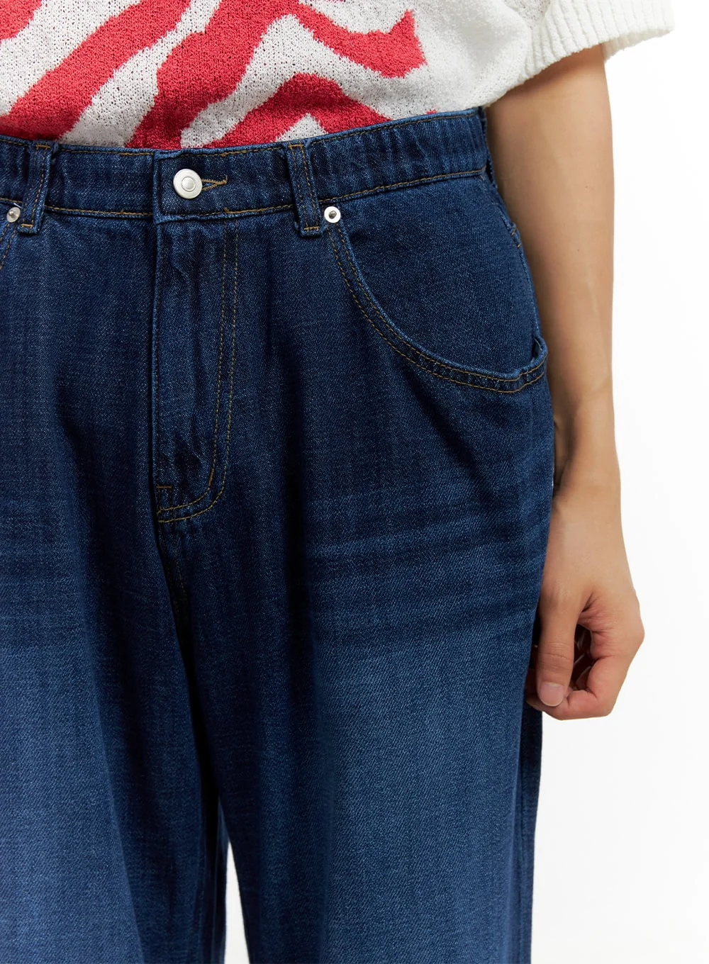 Men's Washed Cotton Denim Jeans CL429 - Image 3