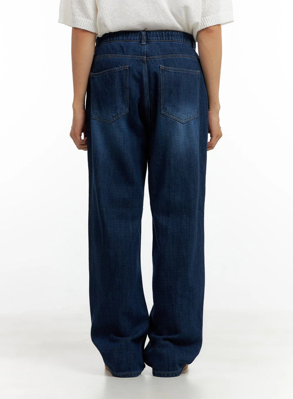 Men's Washed Cotton Denim Jeans CL429 - Image 6
