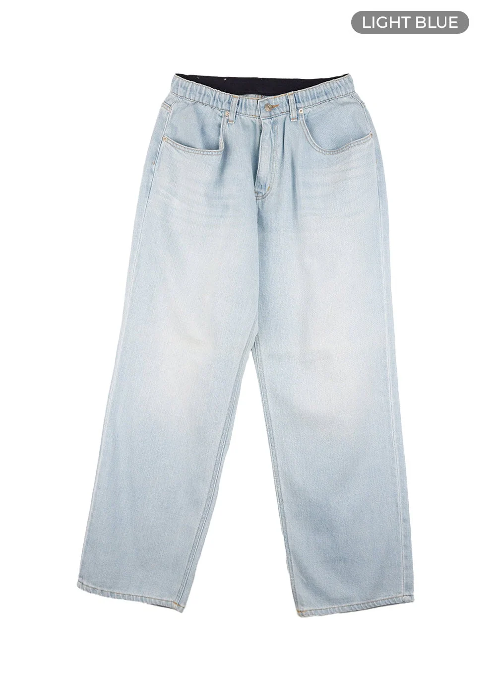 Men's Washed Cotton Denim Jeans CL429 - Image 9