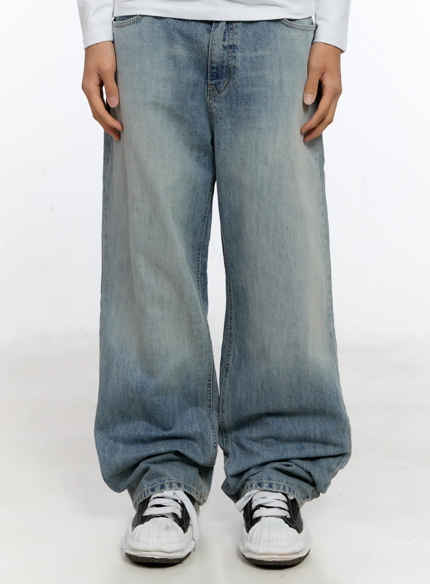 Men's Washed Denim Jeans IN512