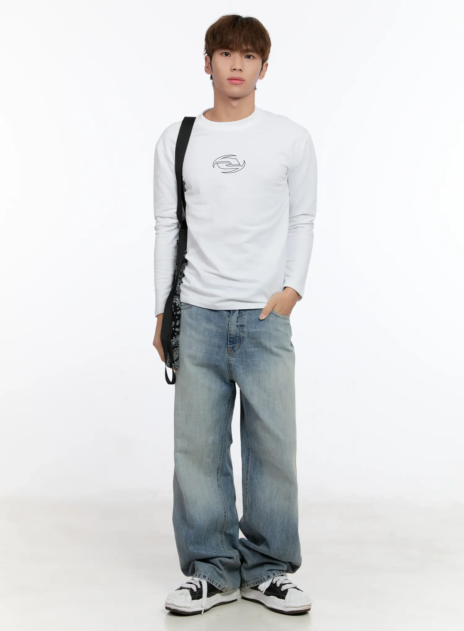 Men's Washed Denim Jeans IN512 - Image 8