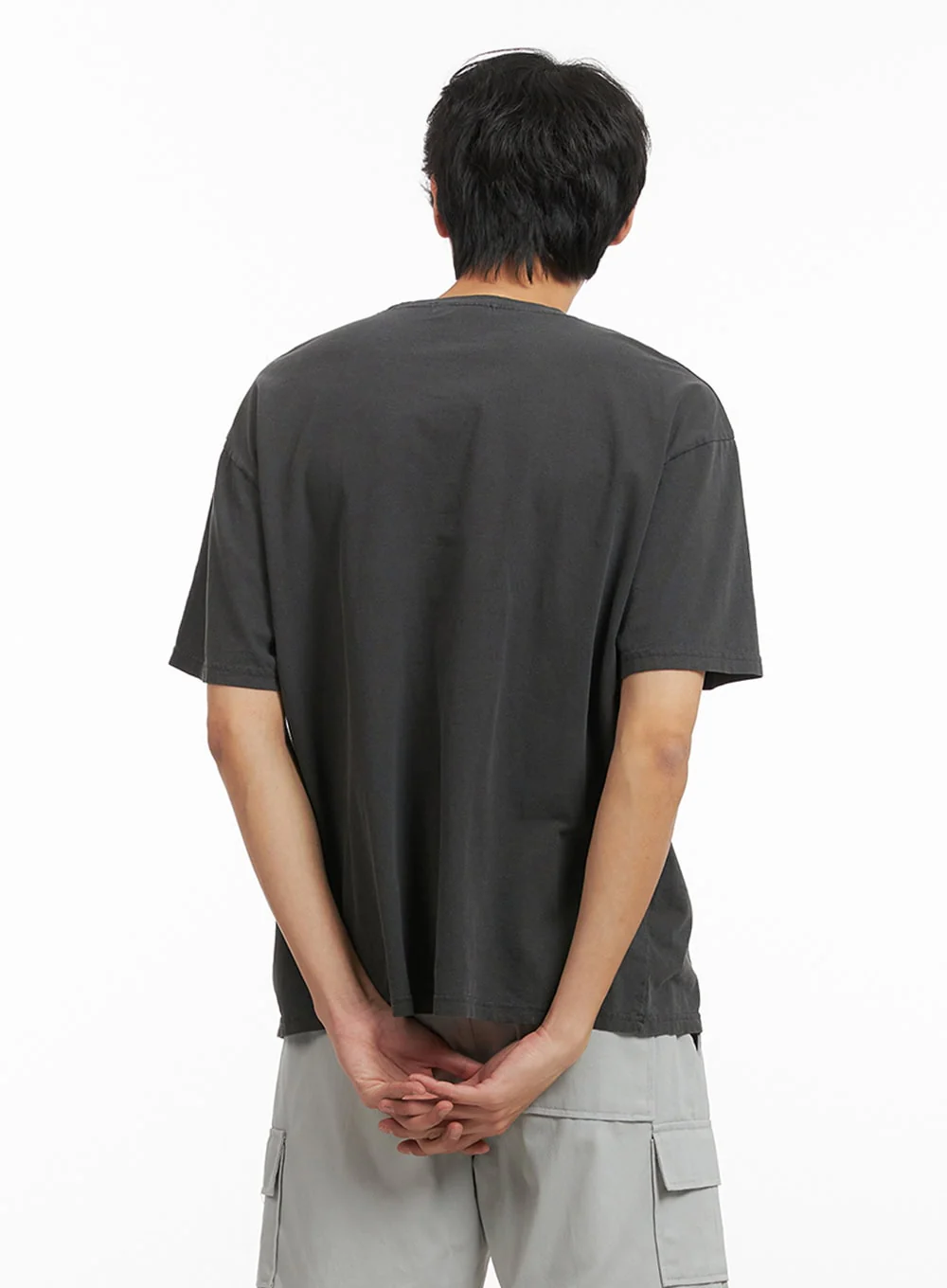 Men's Washed Graphic T-Shirt IY416 - Image 5