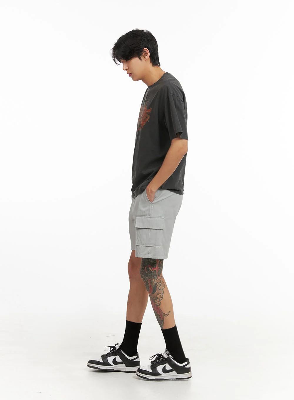 Men's Washed Graphic T-Shirt IY416 - Image 6