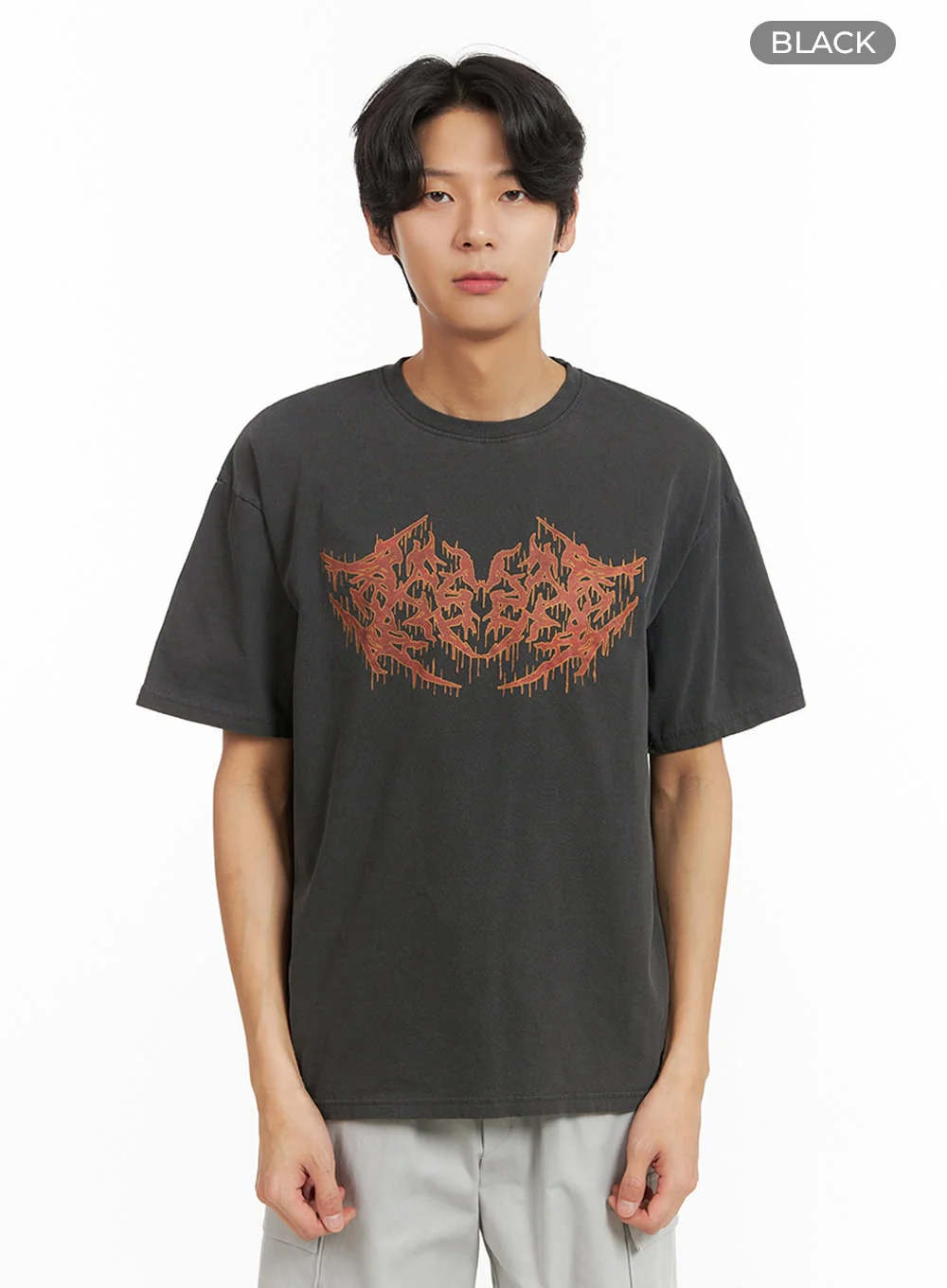 Men's Washed Graphic T-Shirt IY416 - Image 8