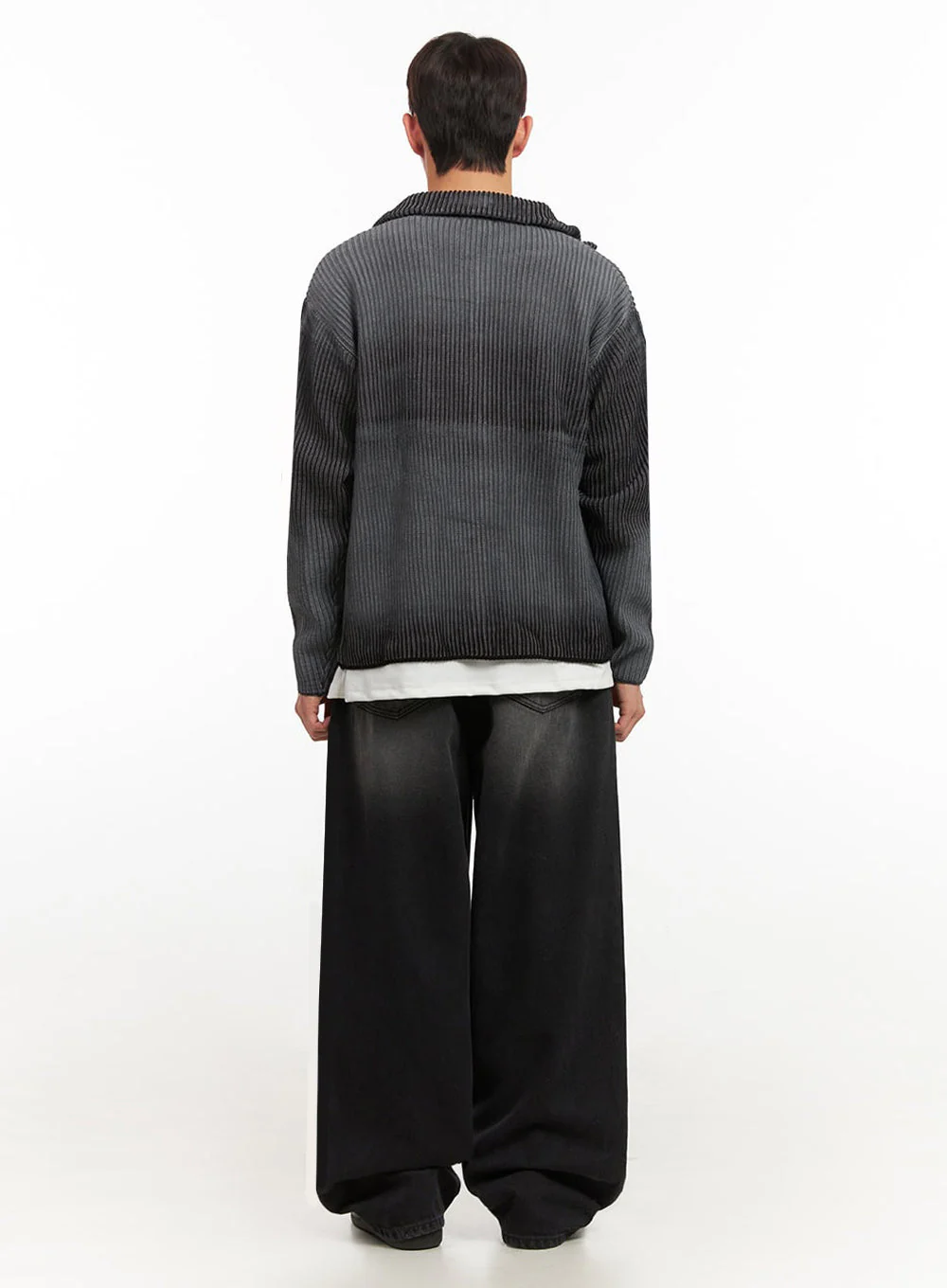 Men's Washed Relaxed-Fit Jeans IF517 - Image 10