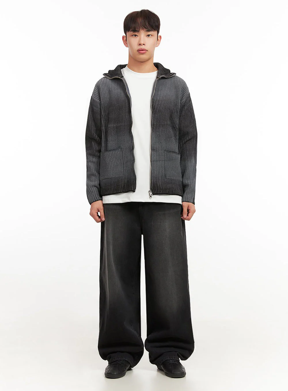 Men's Washed Relaxed-Fit Jeans IF517 - Image 6