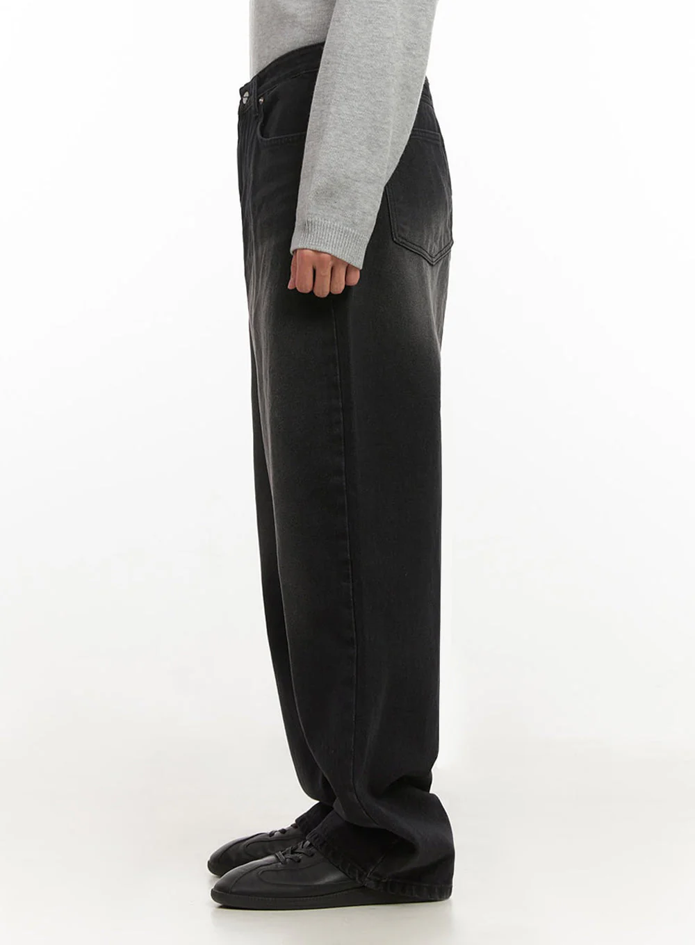 Men's Washed Relaxed-Fit Jeans IF517 - Image 7