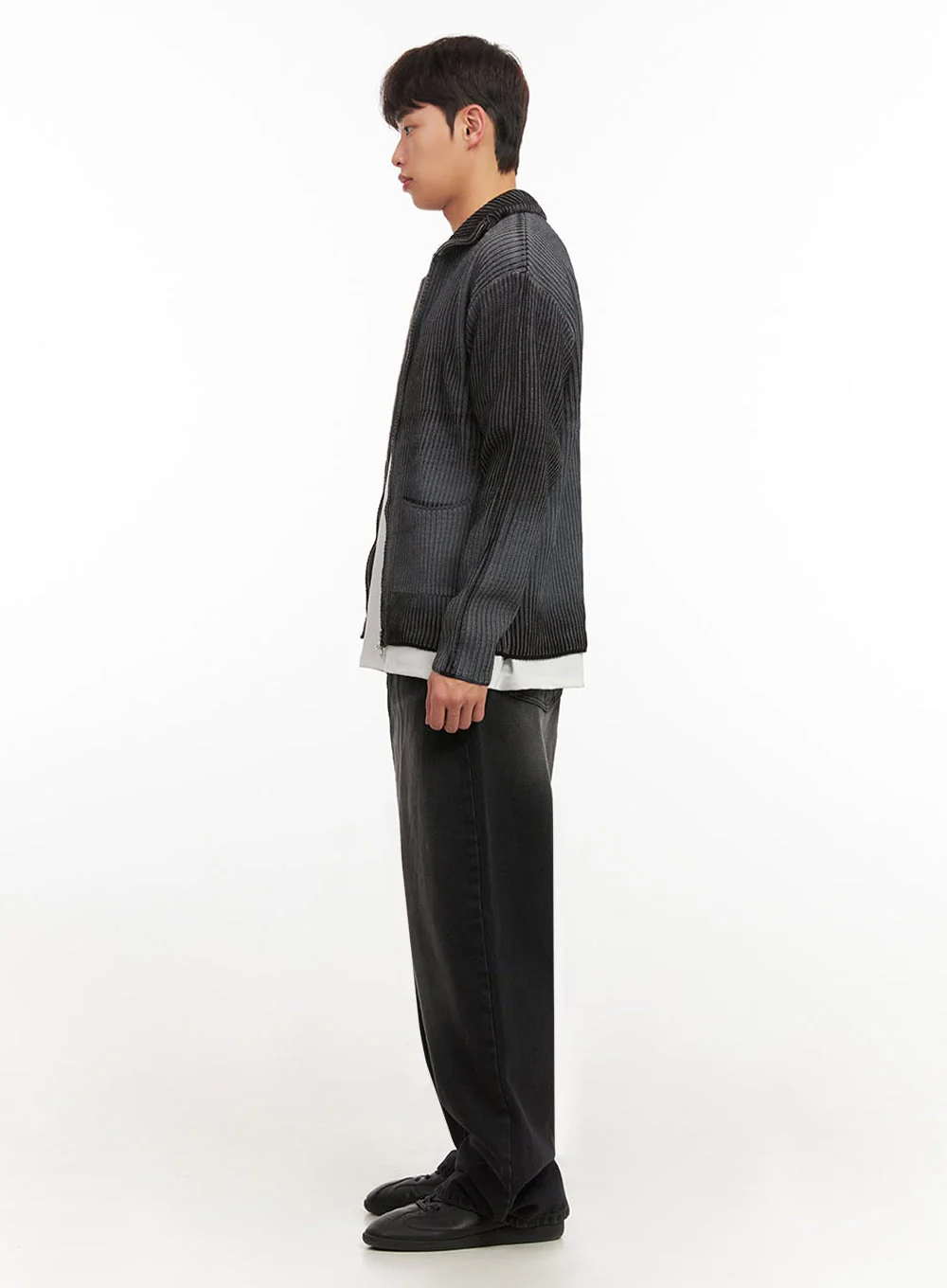 Men's Washed Relaxed-Fit Jeans IF517 - Image 9