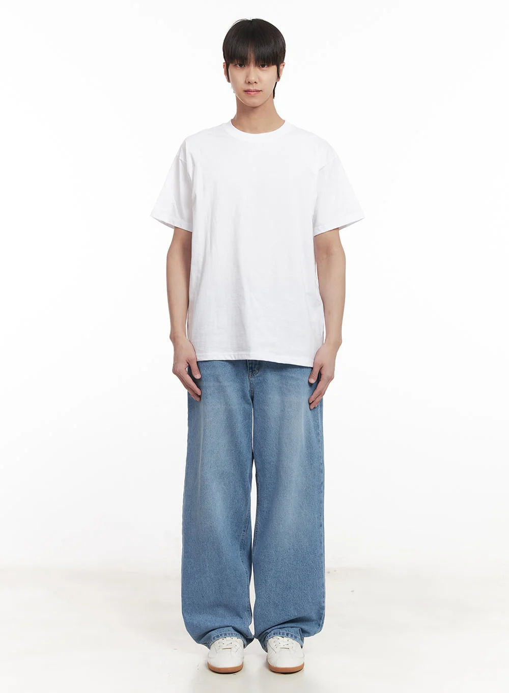 Men's Washed Relaxed-Fit Jeans IM519