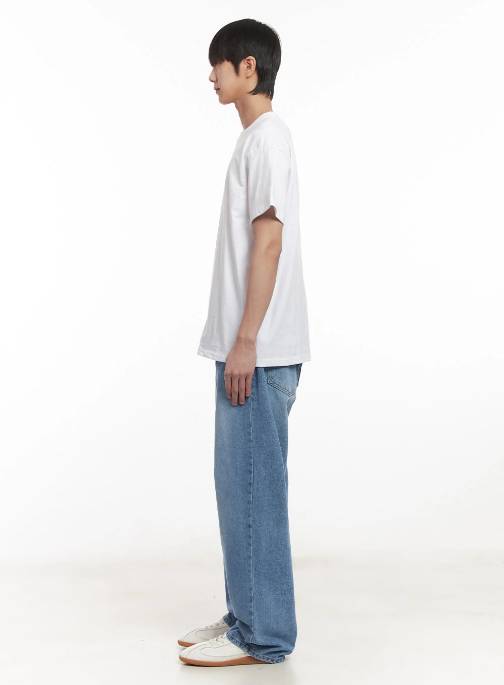 Men's Washed Relaxed-Fit Jeans IM519 - Image 6