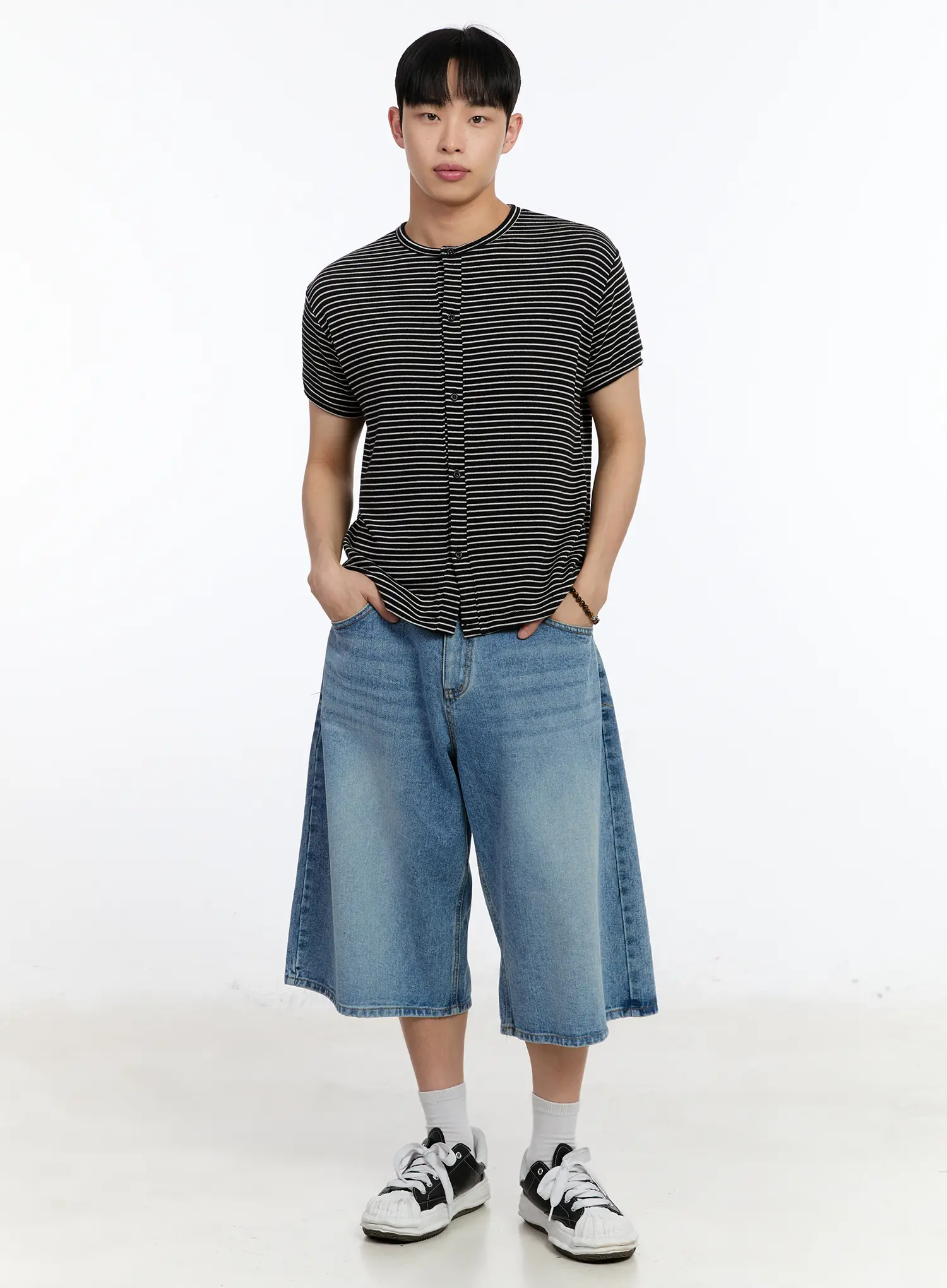 Men's Washed Wide-FIt Jorts IA507 - Image 10