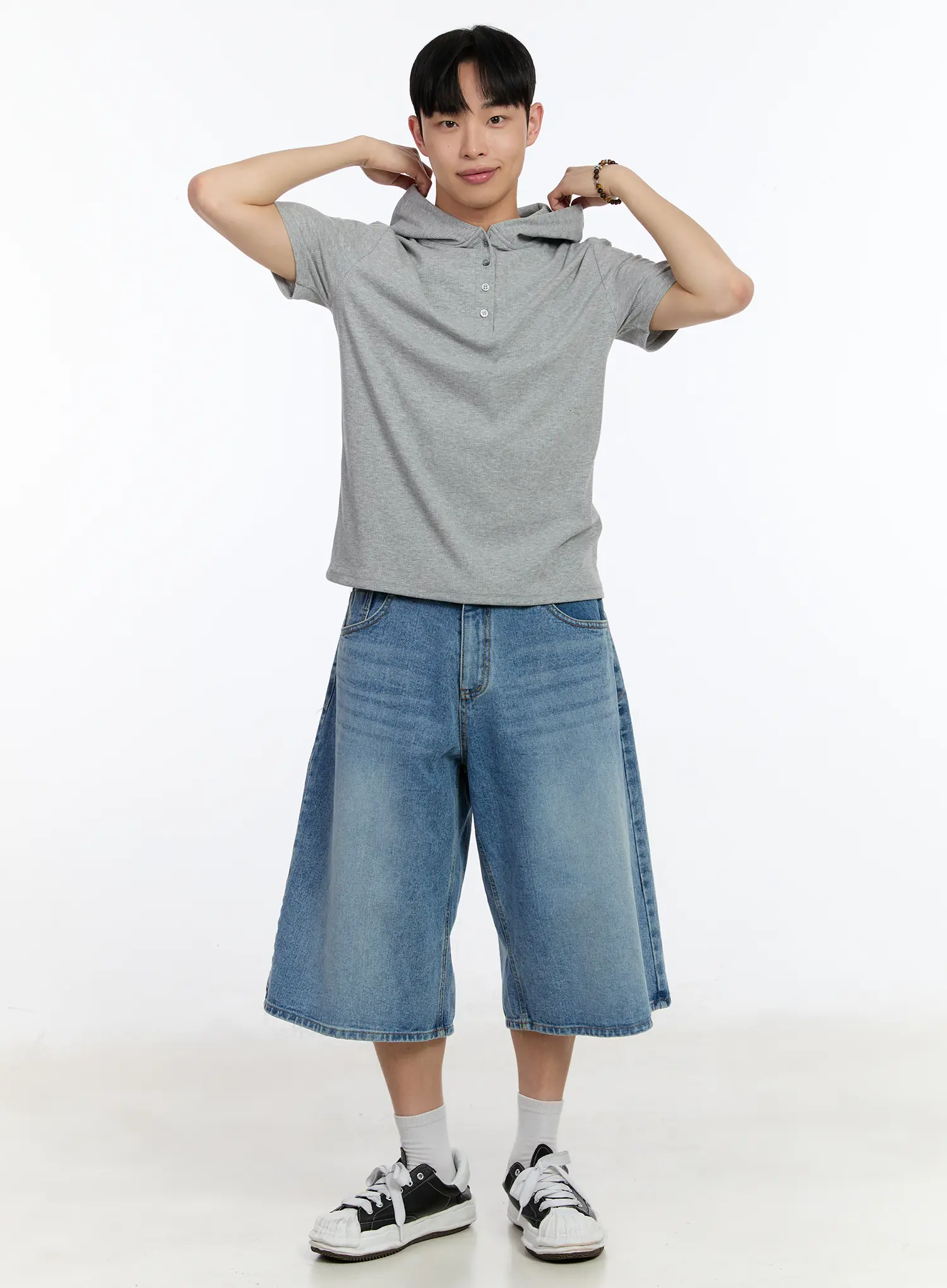 Men's Washed Wide-FIt Jorts IA507 - Image 3