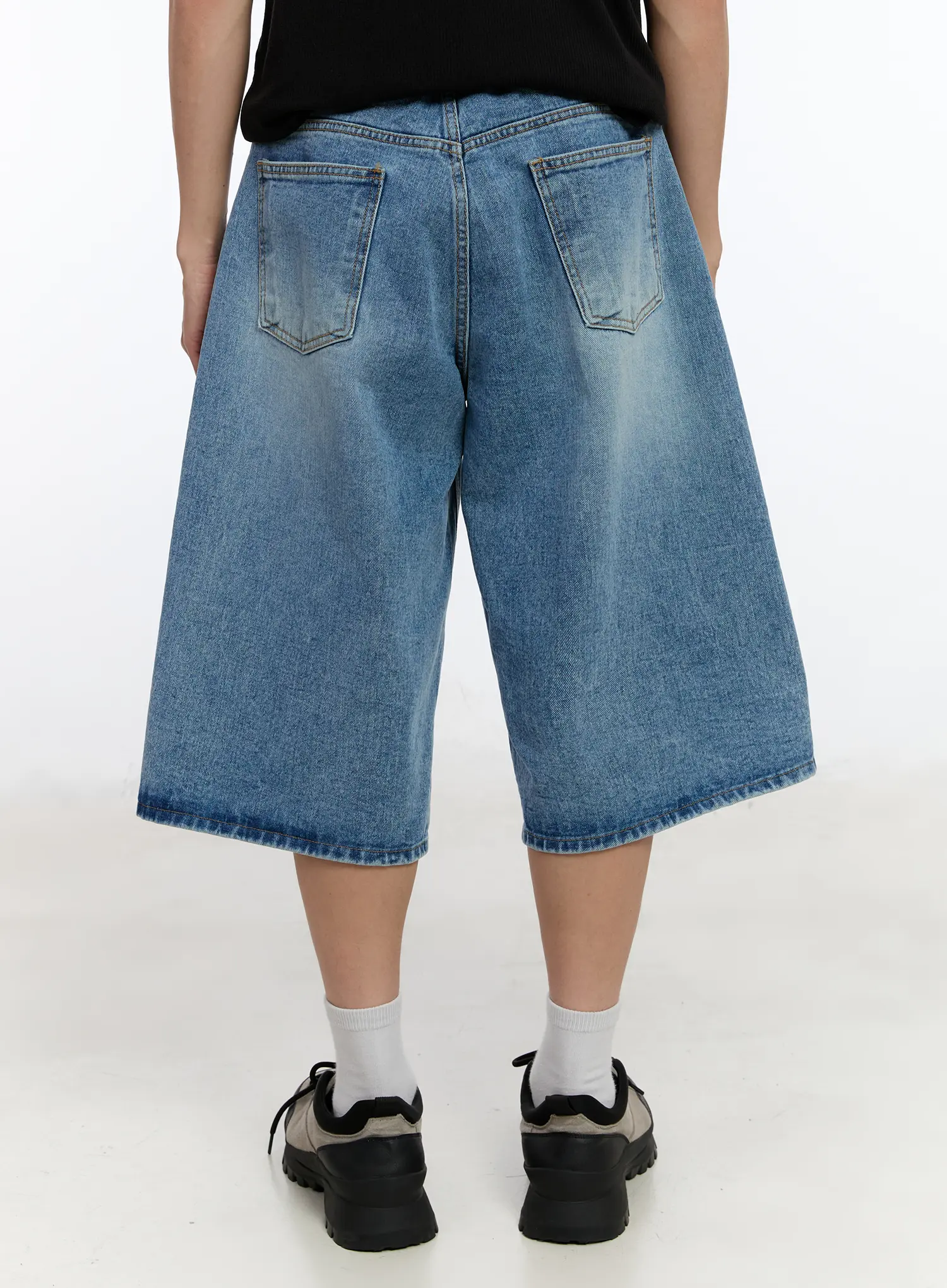Men's Washed Wide-FIt Jorts IA507 - Image 7
