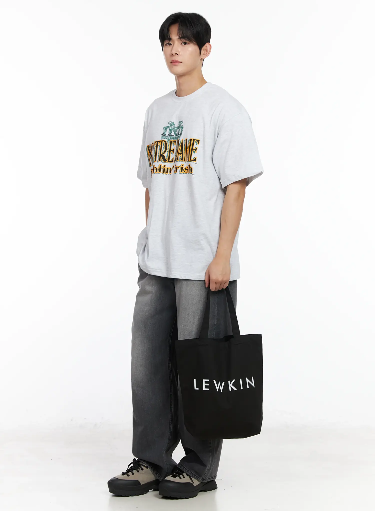 Men's Washed Wide Leg Jeans IM523 - Image 10
