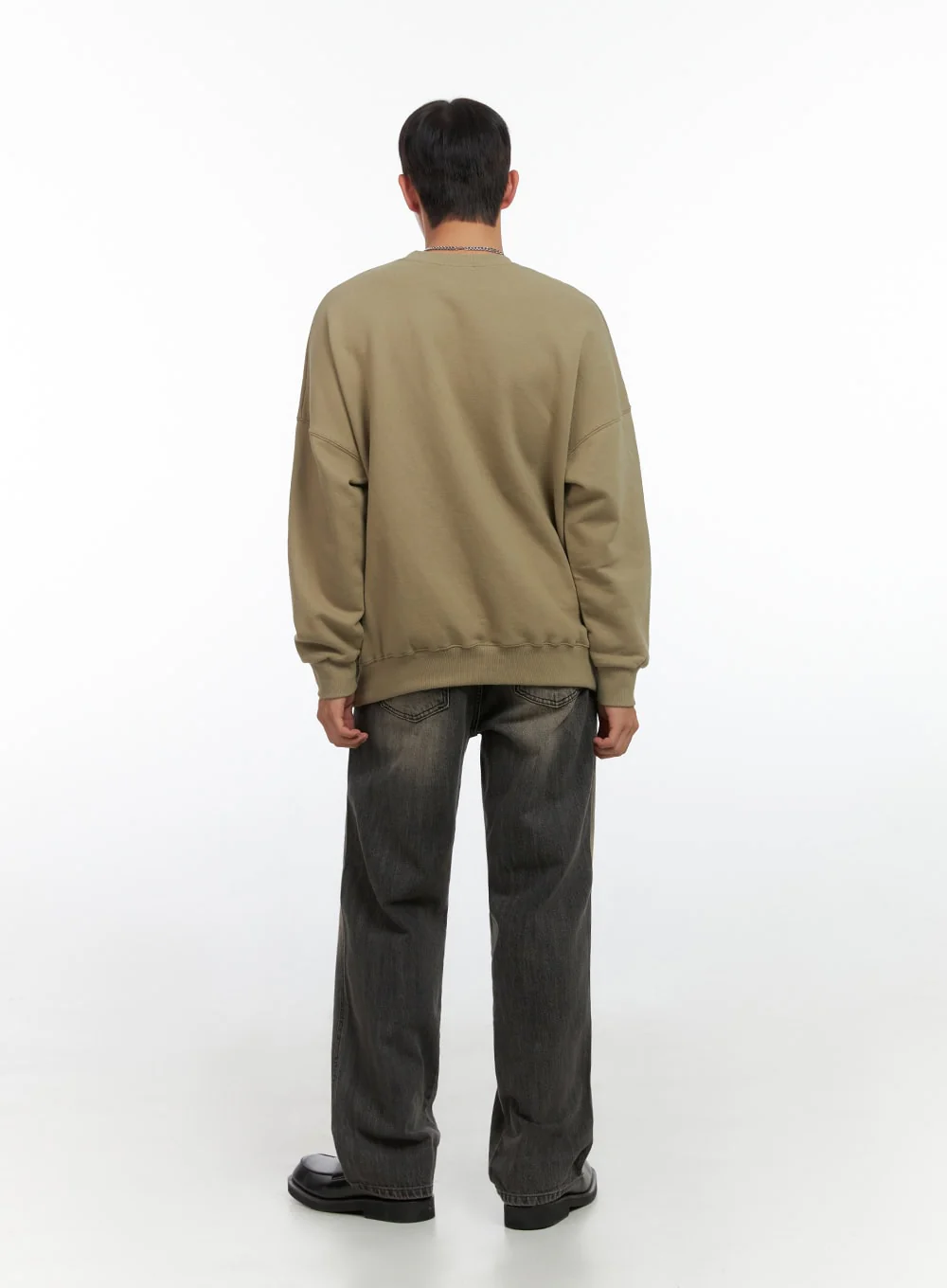 Men's Washed Wide Leg Jeans IO420 - Image 8