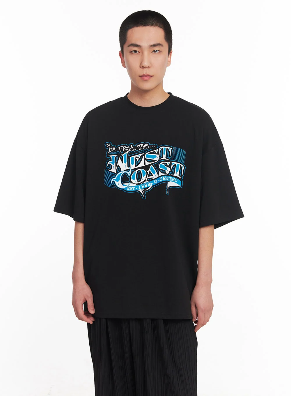 Men's West Coast Graphic Tee IY506 - Image 13