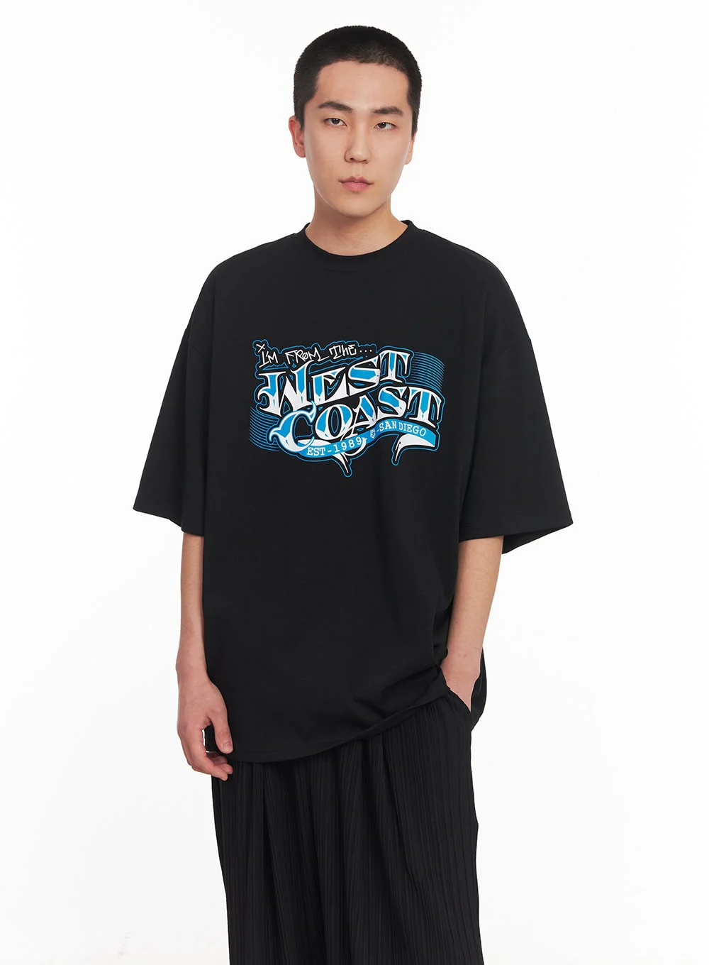 Men's West Coast Graphic Tee IY506 - Image 3
