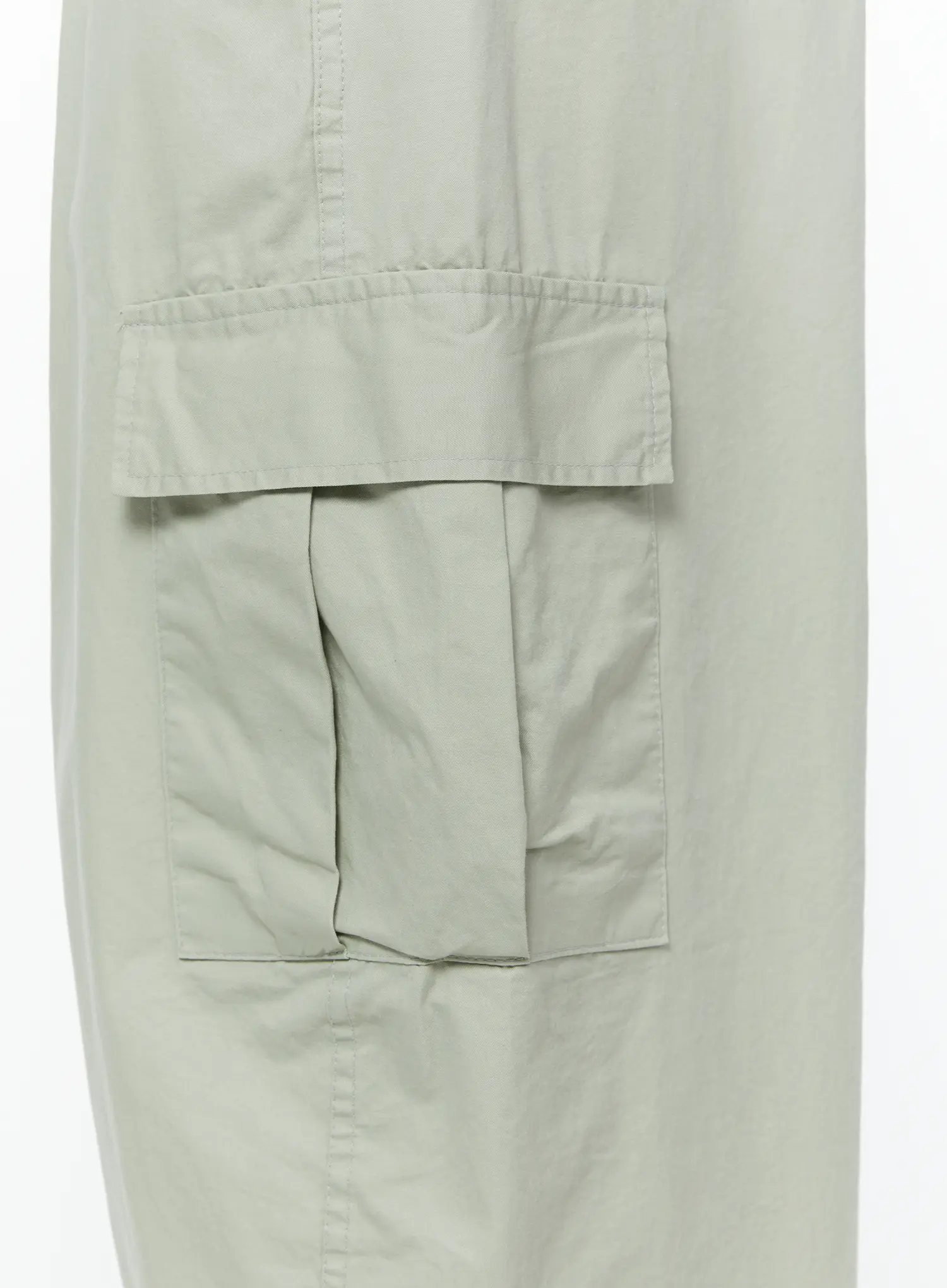 Men's Wide Cargo Pants (Light Gray) IY506 - Image 8