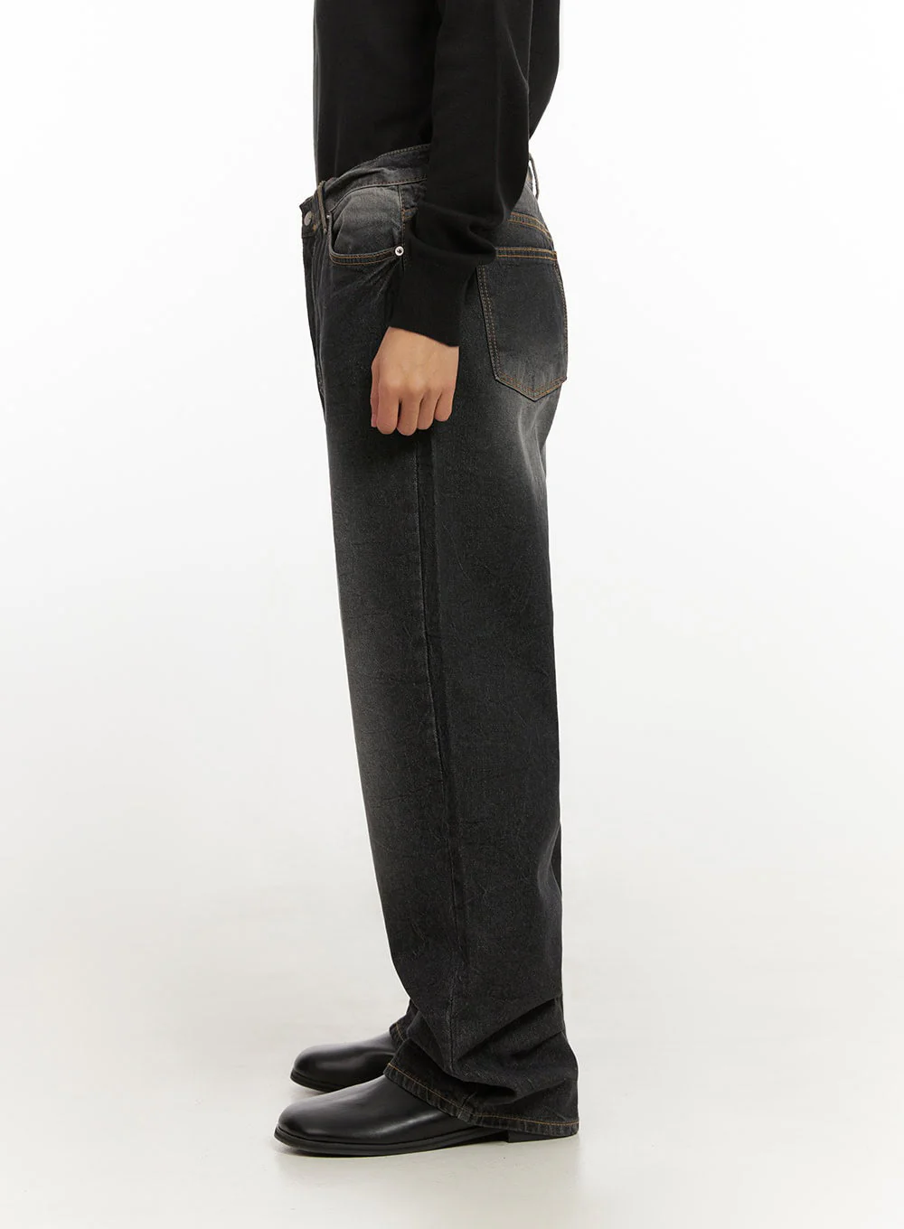 Men's Wide Fit Cotton Denim Jeans ID413 - Image 4