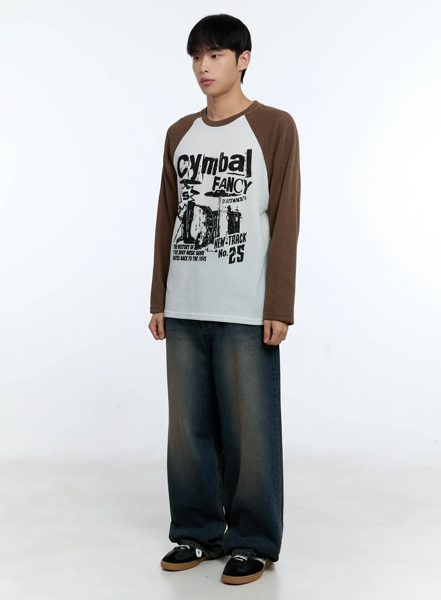 Men's Wide Fit Deep Wash Denim Jeans IG519 - Image 7