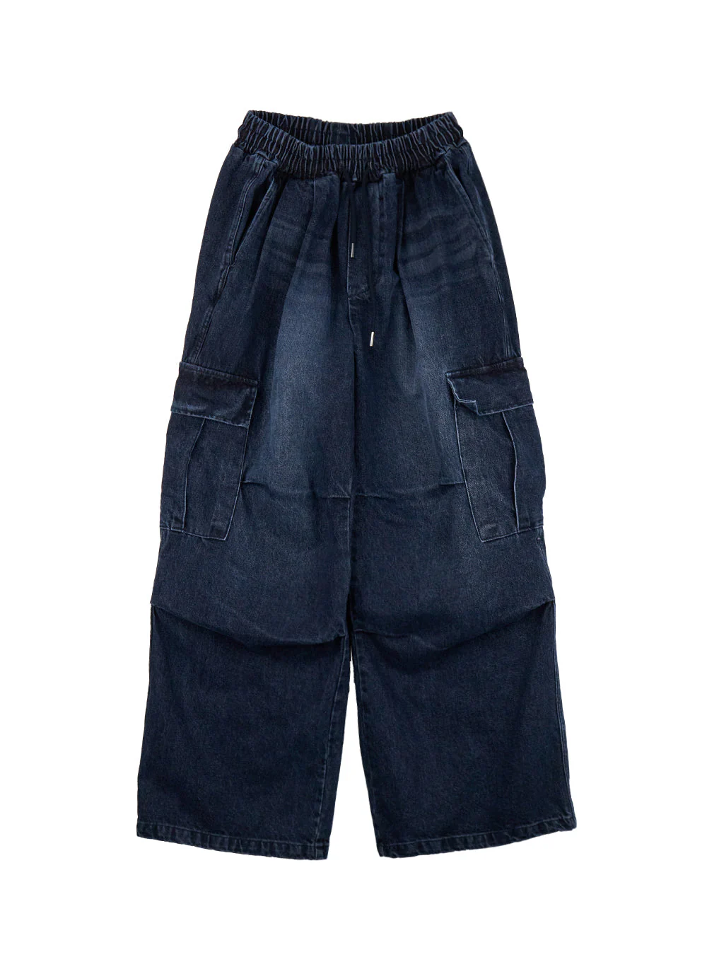Men's Wide-Fit Denim Cargo Jeans ID427 - Image 11