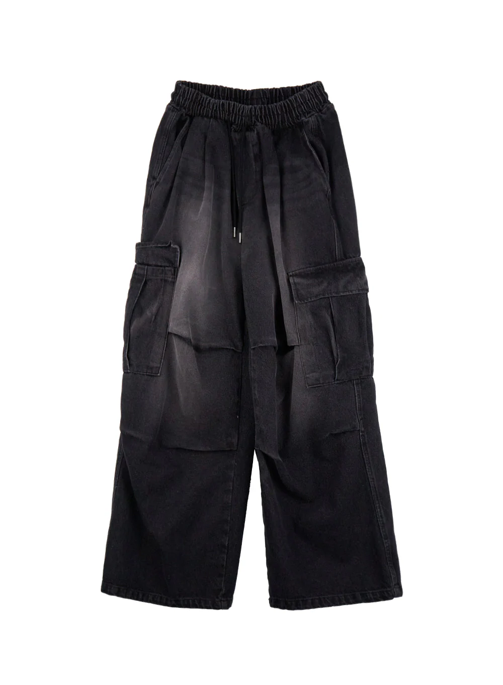 Men's Wide-Fit Denim Cargo Jeans ID427 - Image 9