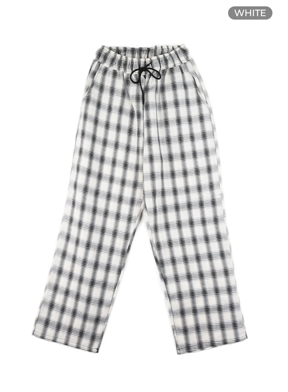 Men's Wide Fit Gingham Trousers IA401 - Image 10