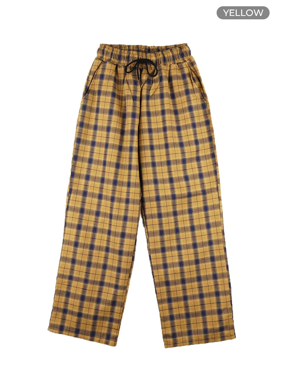 Men's Wide Fit Gingham Trousers IA401 - Image 11