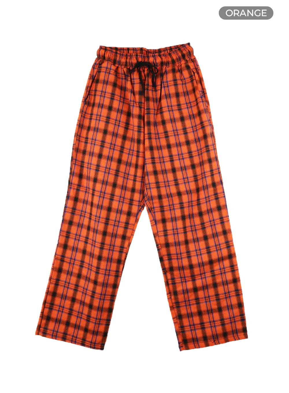 Men's Wide Fit Gingham Trousers IA401 - Image 12