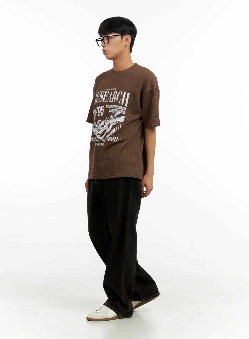 Men's Wide Fit Washed Baggy Jeans CL429 - Image 4