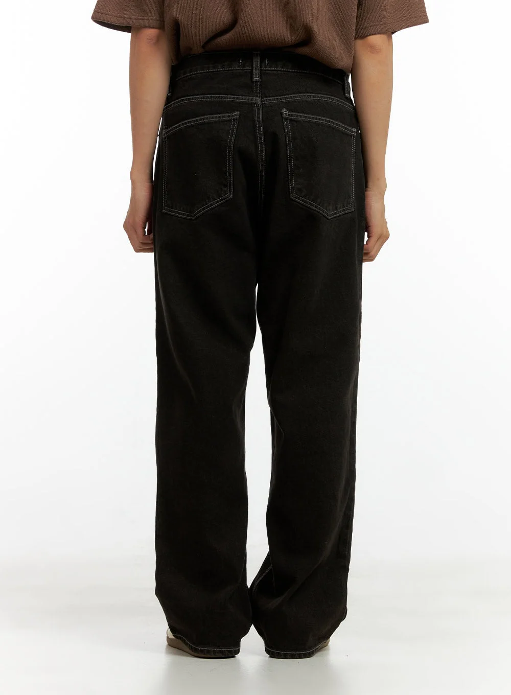 Men's Wide Fit Washed Baggy Jeans CL429 - Image 6