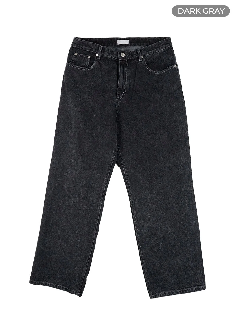 Men's Wide Fit Washed Baggy Jeans CL429 - Image 8