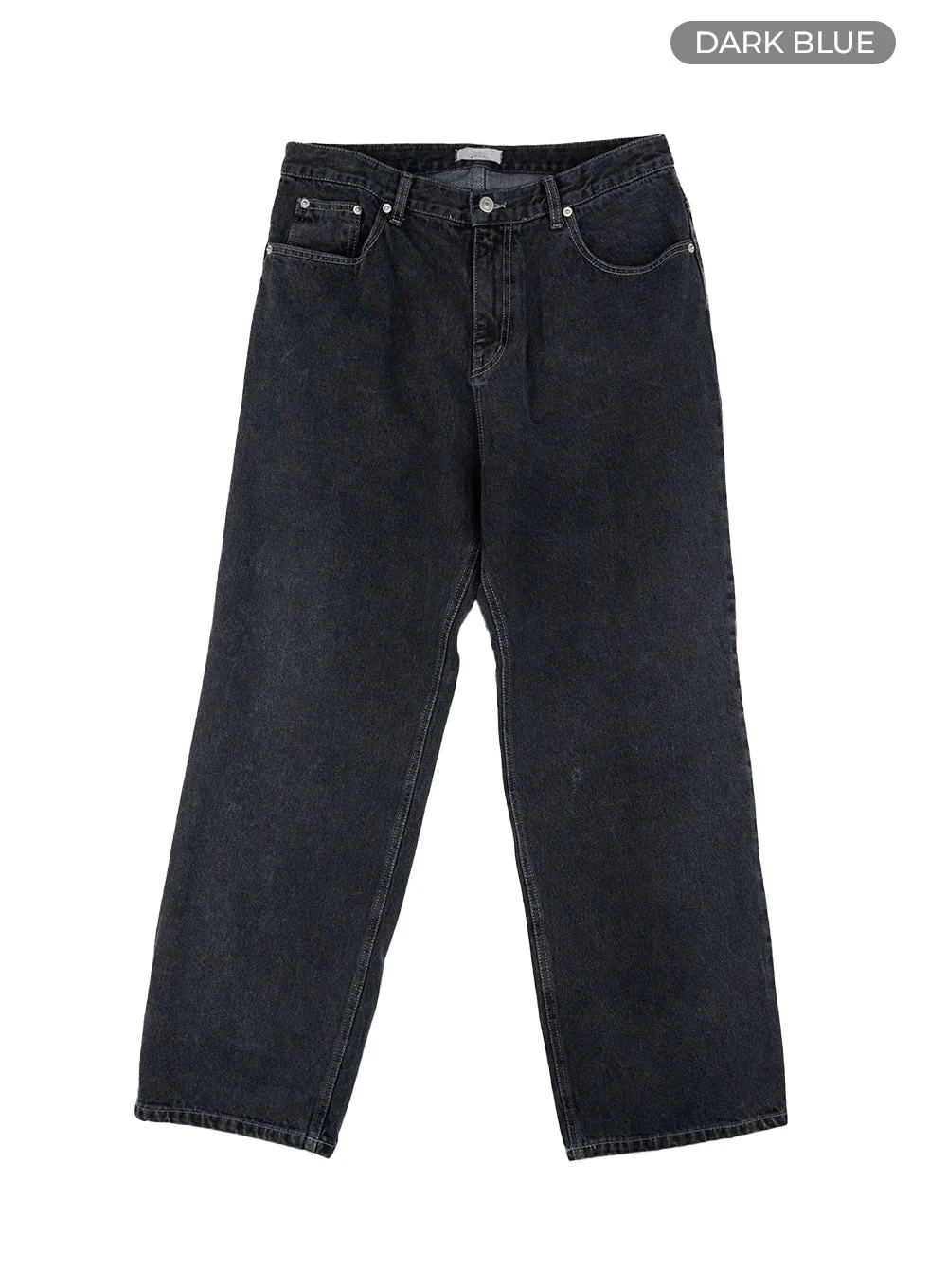 Men's Wide Fit Washed Baggy Jeans CL429 - Image 9