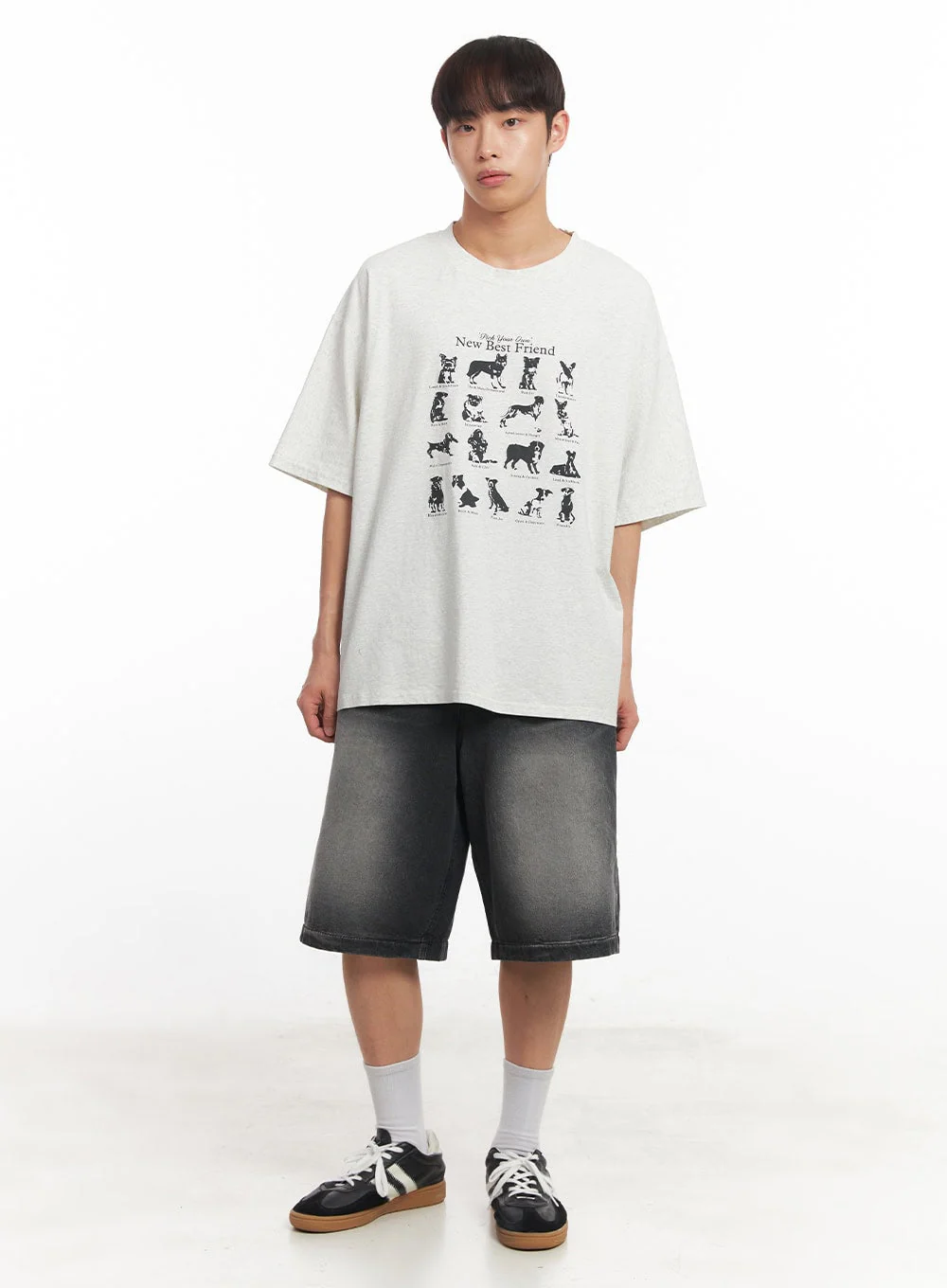 Men's Wide-Fit Washed Jorts IA521 - Image 11