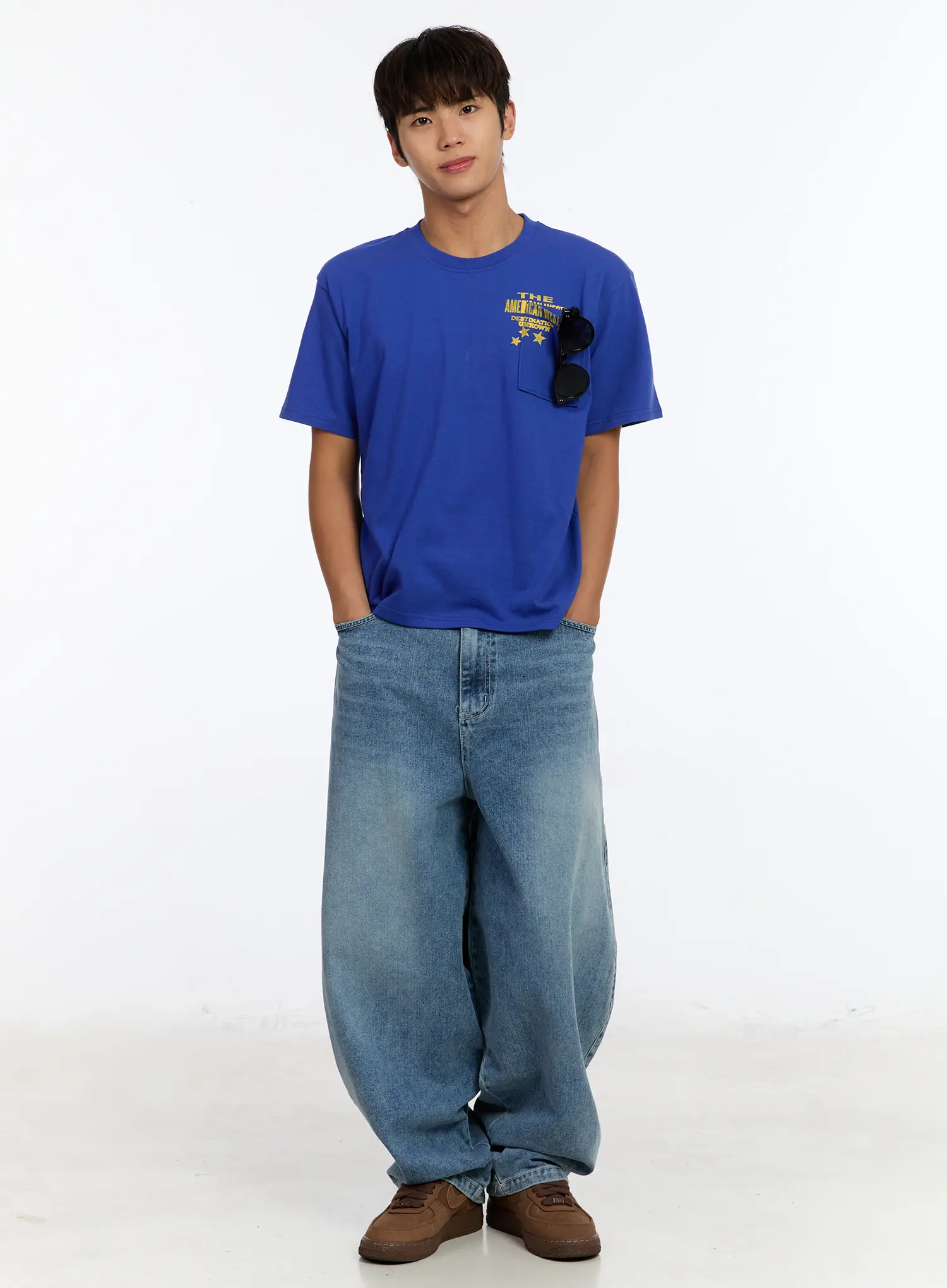 Men's Wide Leg Balloon Jeans IM530 - Image 8