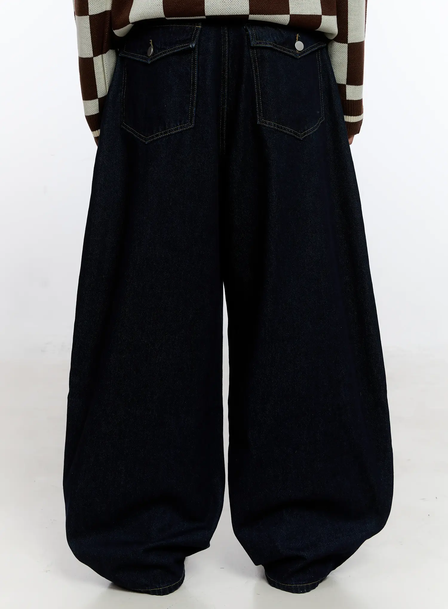 Men's Wide Leg Casual Jeans IS530 - Image 9