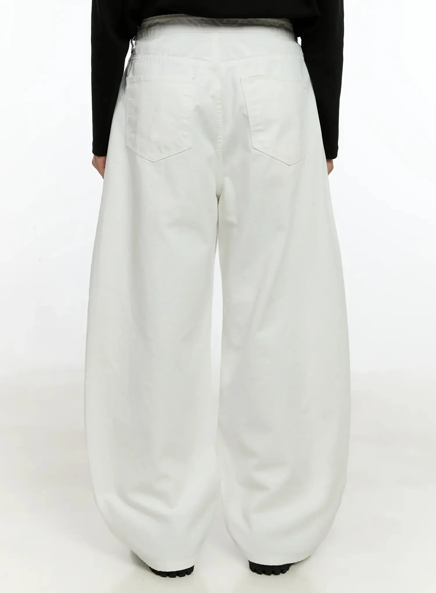 Men's Wide Leg Cotton Pants IN506 - Image 7