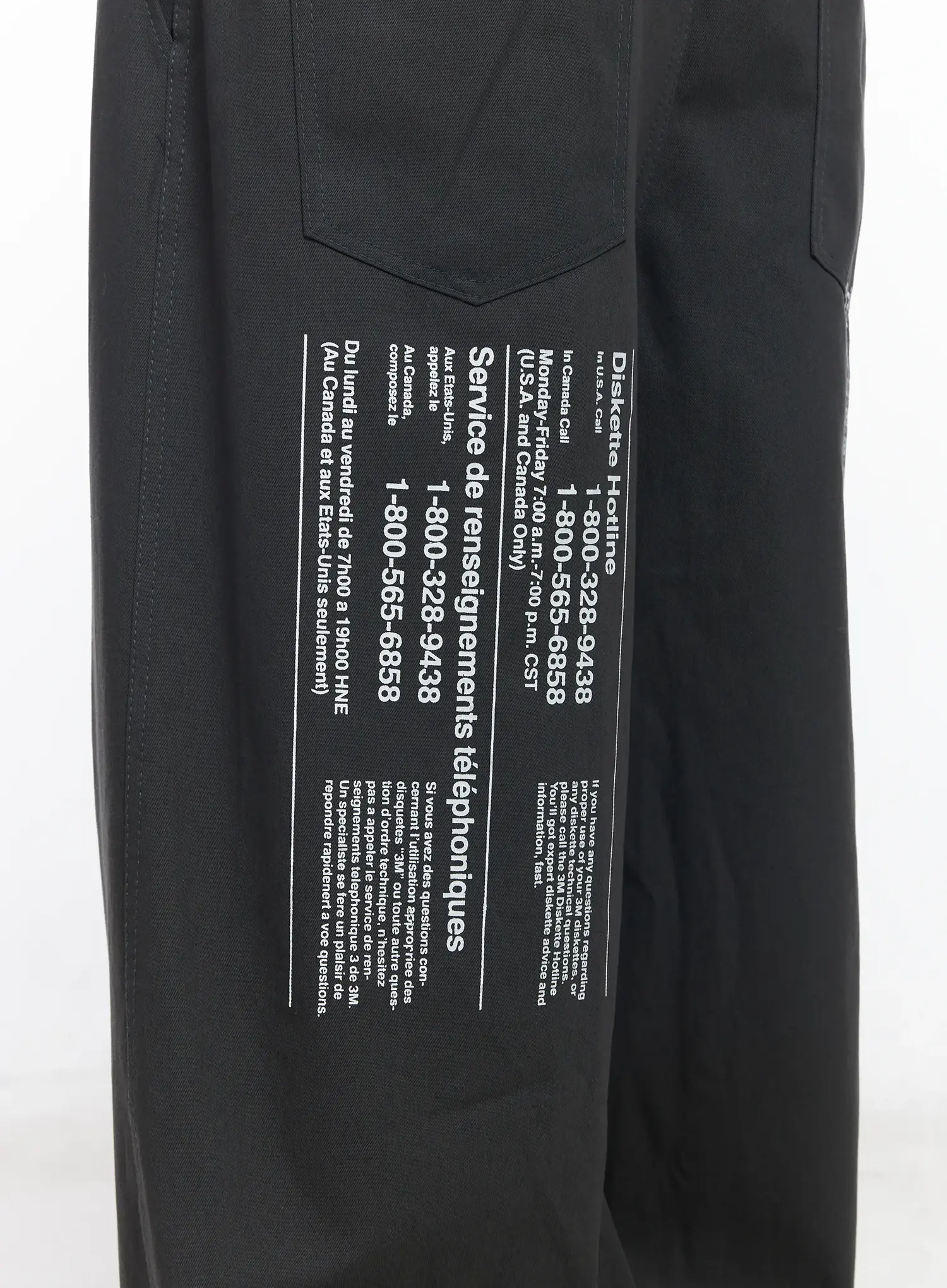 Men's Wide Leg Graphic Cotton Pants IJ527 - Image 8