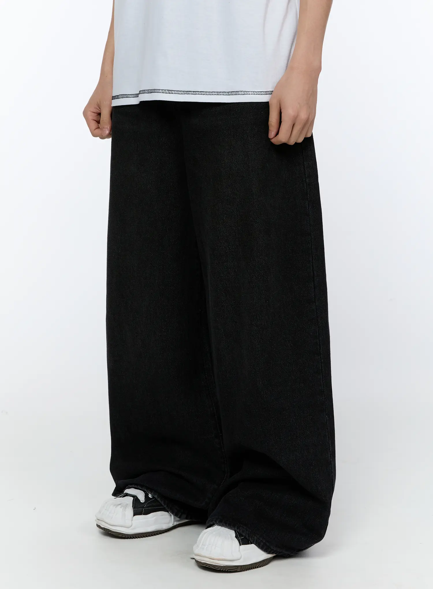 Men's Wide Leg Jeans IA520 - Image 5