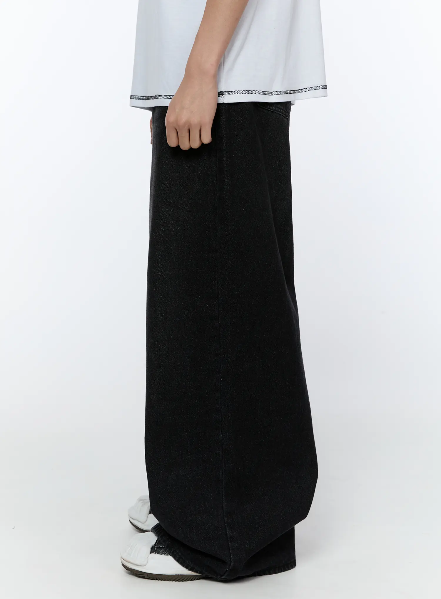 Men's Wide Leg Jeans IA520 - Image 6