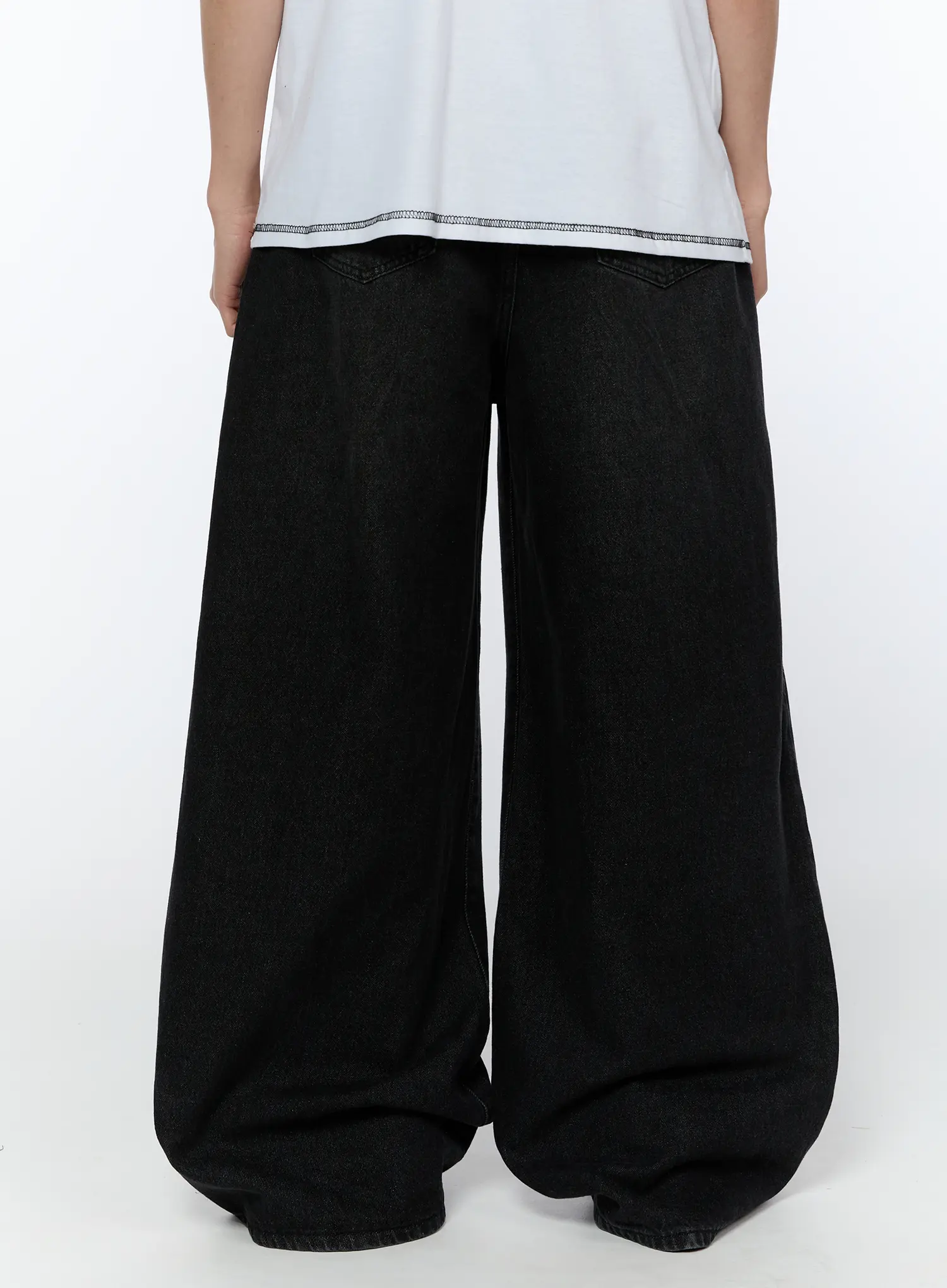 Men's Wide Leg Jeans IA520 - Image 7
