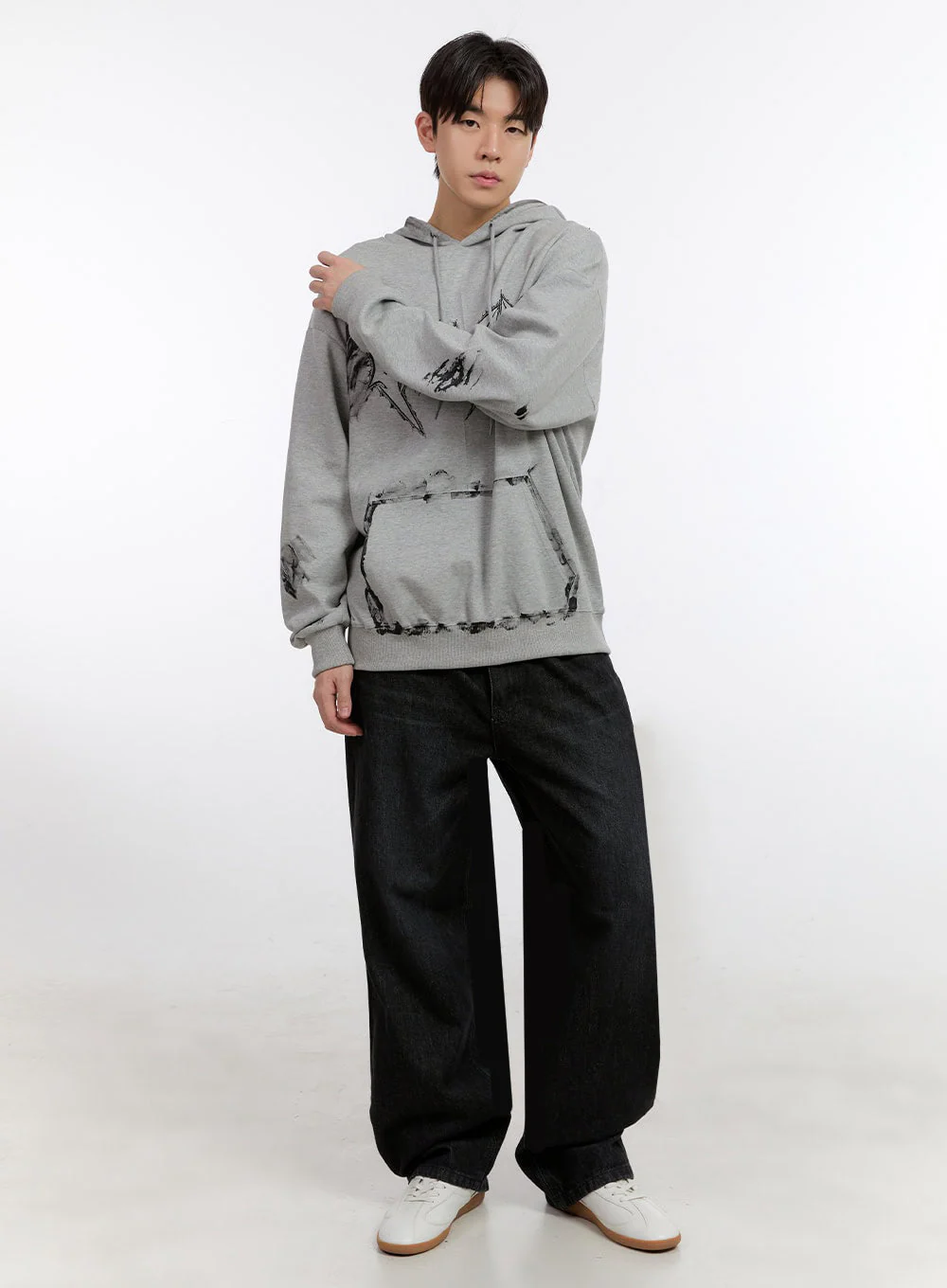 Men's Wide-Leg Jeans IM525 - Image 3
