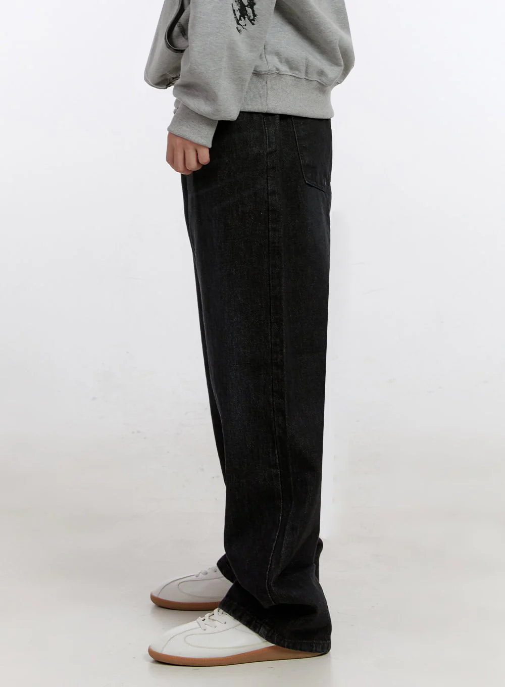 Men's Wide-Leg Jeans IM525 - Image 5