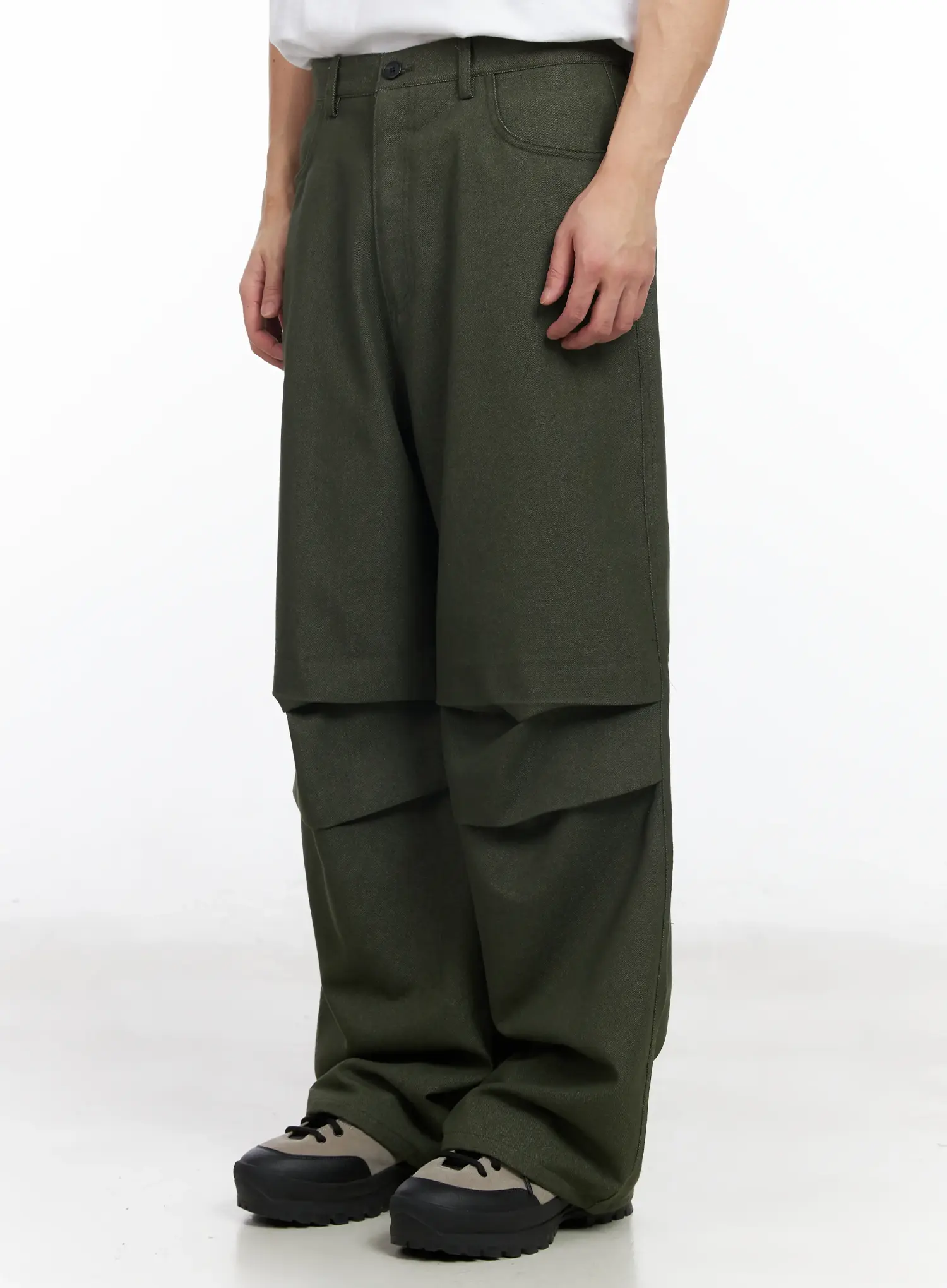 Men's Wide Leg Parachute Pants IM518 - Image 5